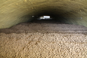 Бескаркасное картофехранилище
